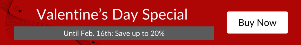 Valentine's Day Special 20% Off February 2025